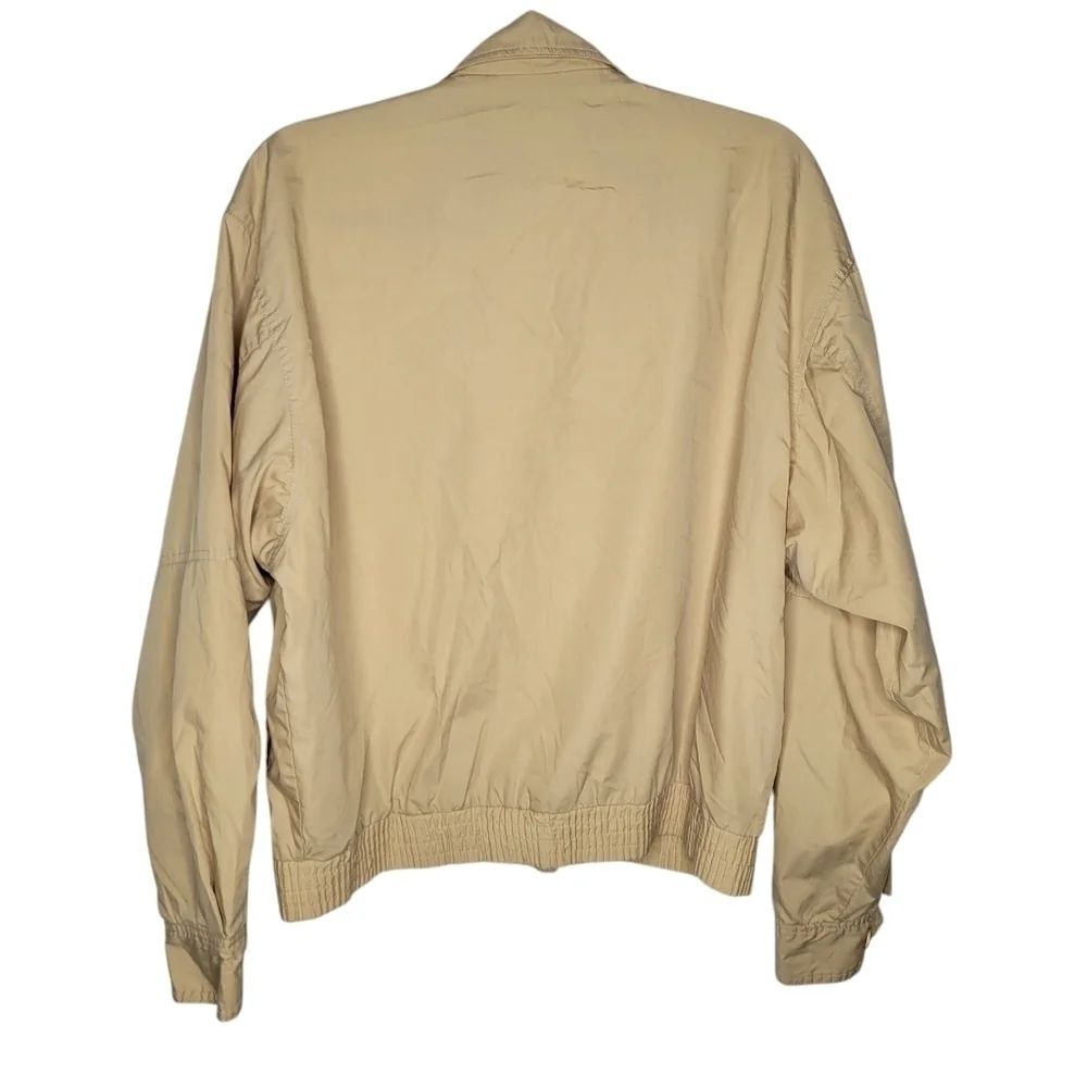 Vintage 70s 80s MVP Cor Inc Bay Windbreaker Jacket in Cream Size Medium